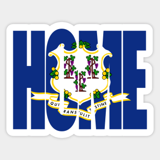 Connecticut Home - State Flag Sticker